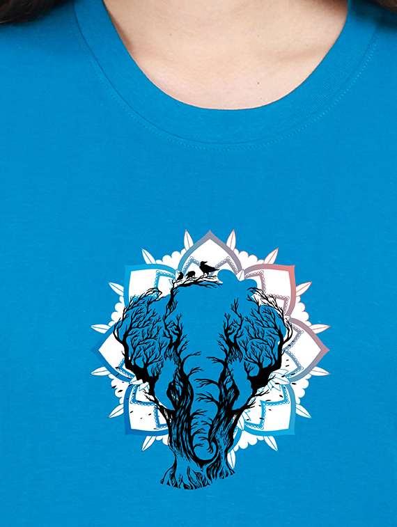round neck graphic tee - 17938702 - Standard Image - 2