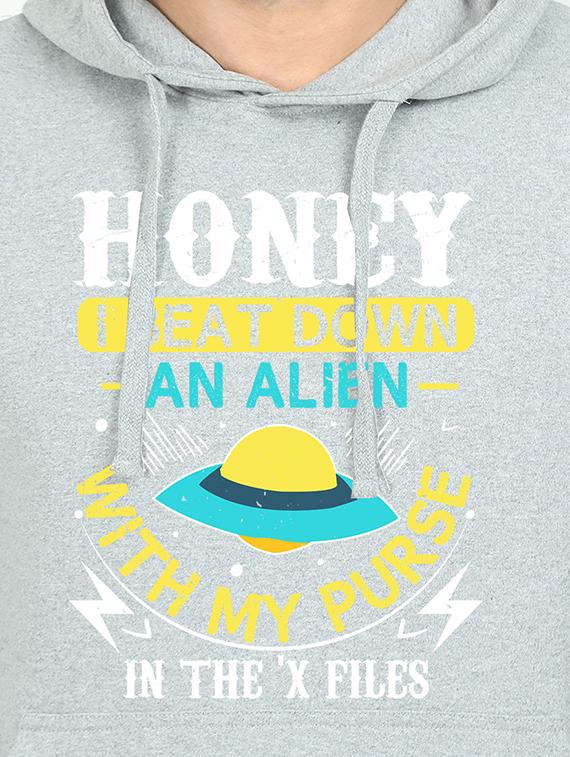 grey printed sweatshirt - 17939136 - Standard Image - 2