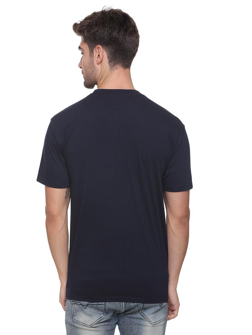 navy blue printed t-shirt - 17939337 - Standard Image - 2