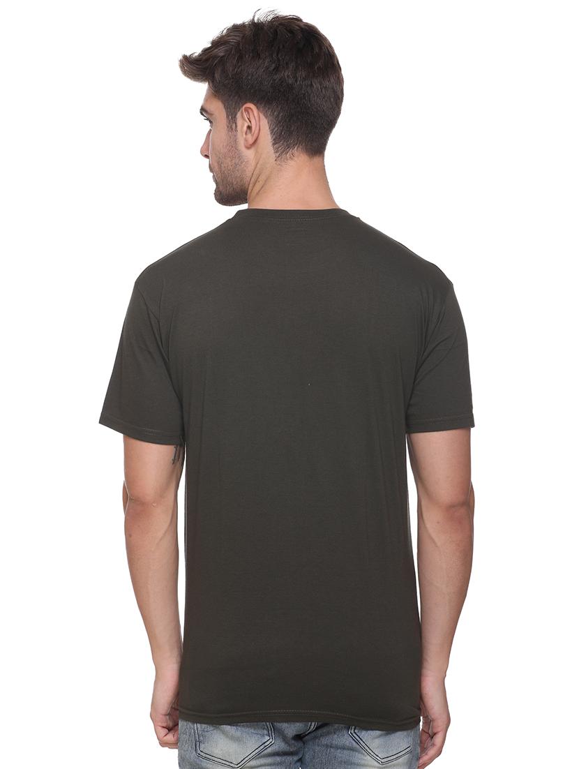 olive green printed t-shirt - 17939339 - Standard Image - 2
