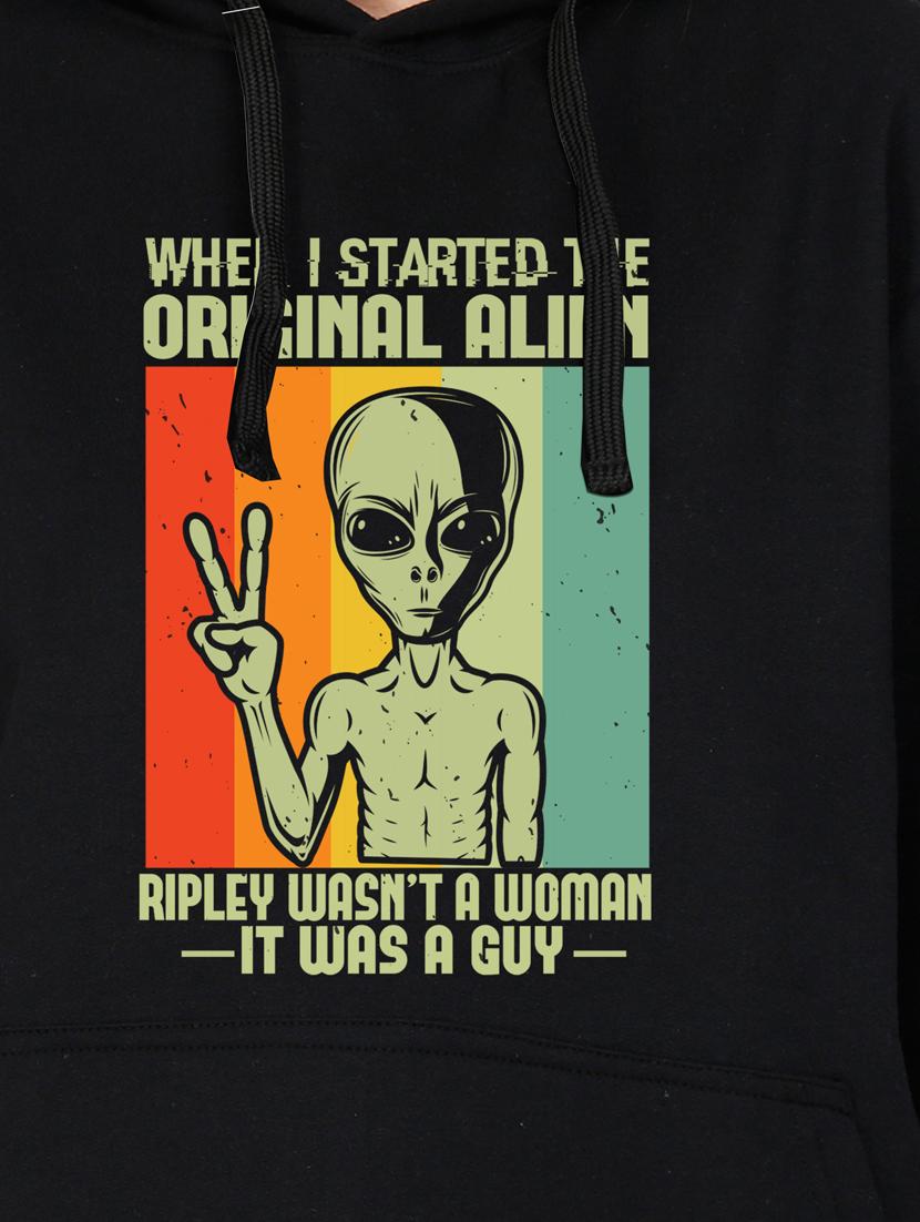 graphic printed hooded sweatshirt - 17939735 - Standard Image - 2