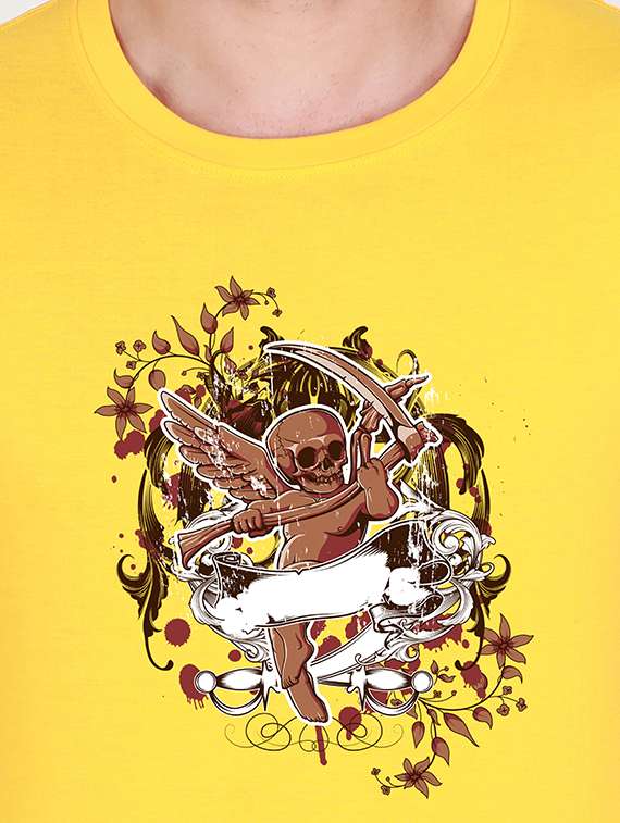 yellow printed t-shirt - 17940254 -  Standard Image - 2