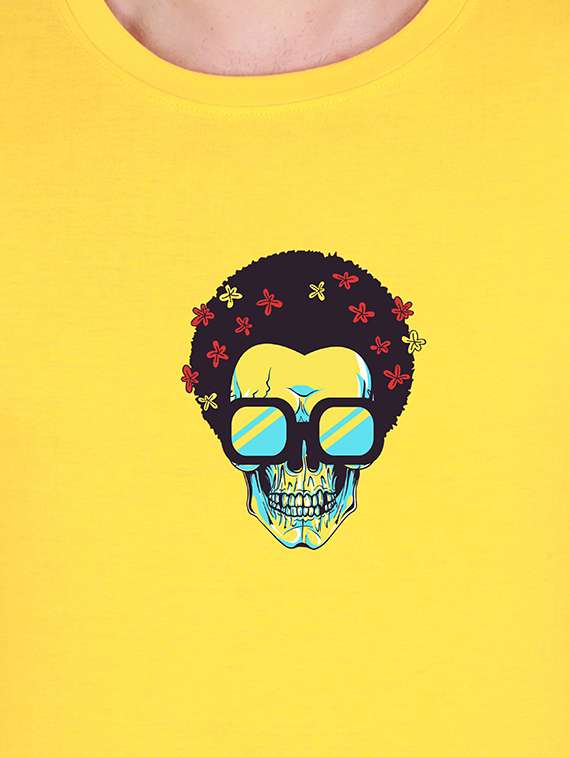 yellow printed t-shirt - 17940337 -  Standard Image - 2