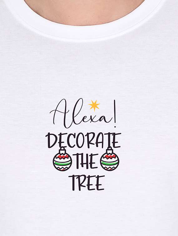 white printed t-shirt - 17940345 -  Standard Image - 2