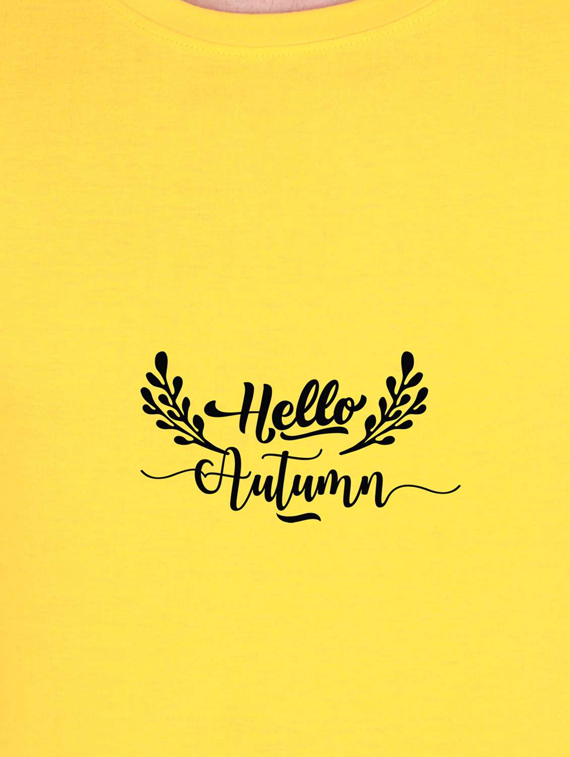 yellow chest print t-shirt - 17940548 -  Standard Image - 2