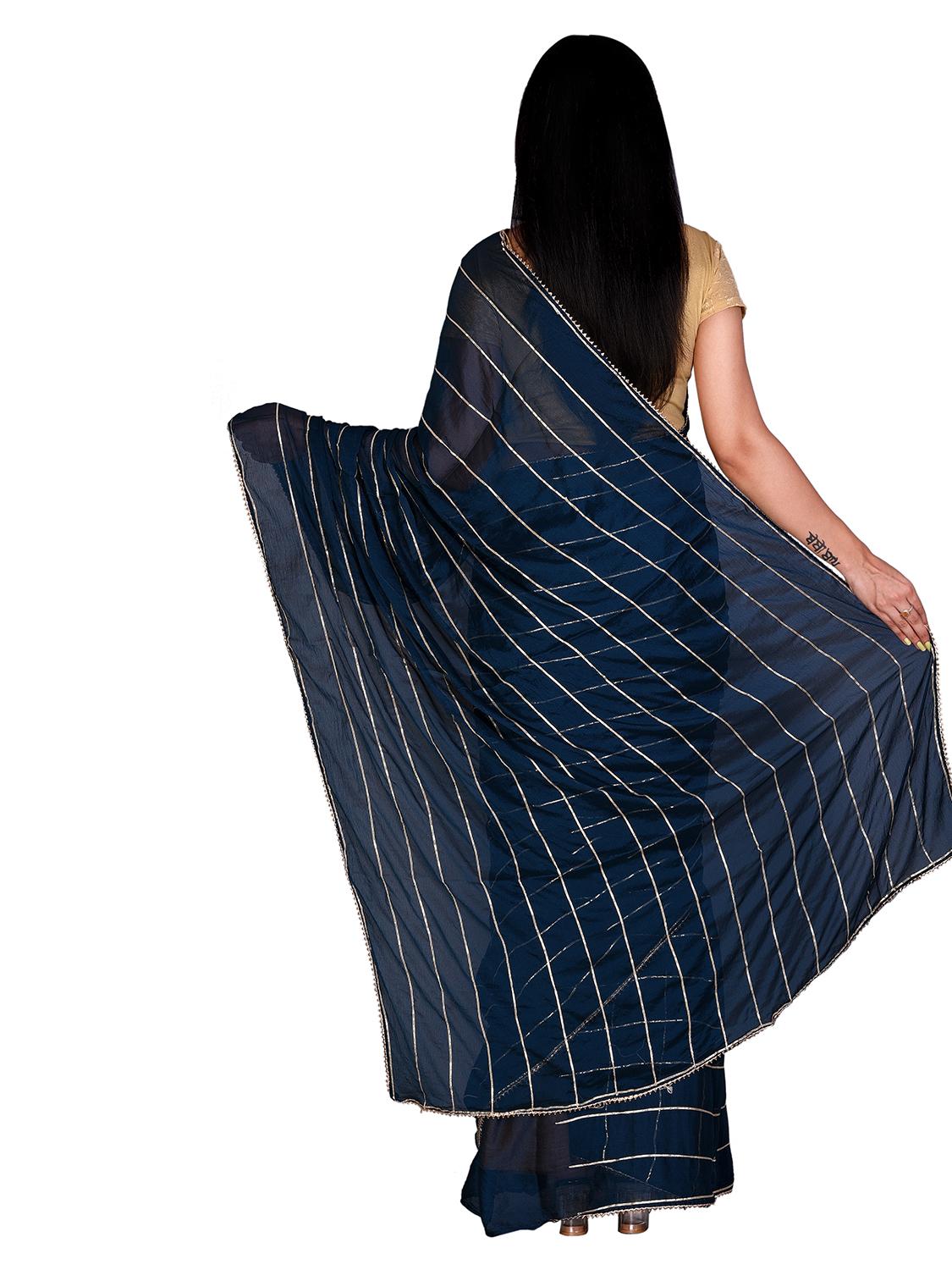 this nice saree made with chiffon - 17948012 - Standard Image - 2