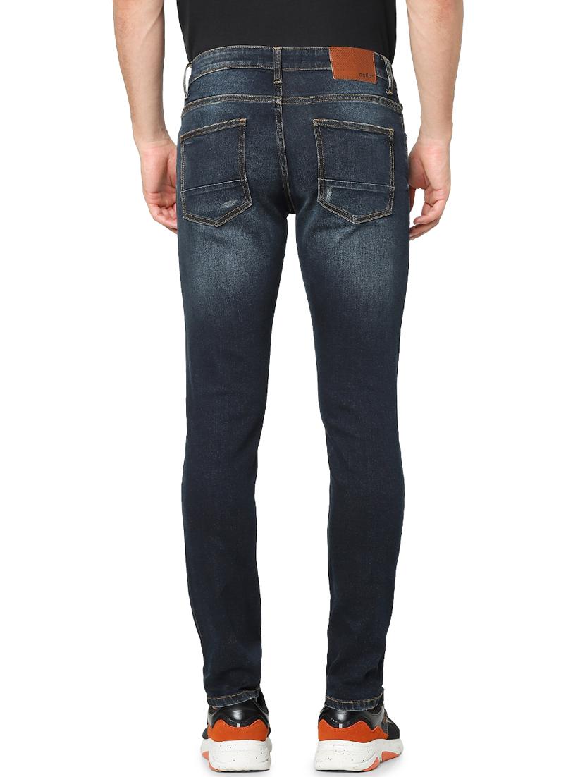 dark blue light washed ripped denim jeans - 17948341 - Standard Image - 2