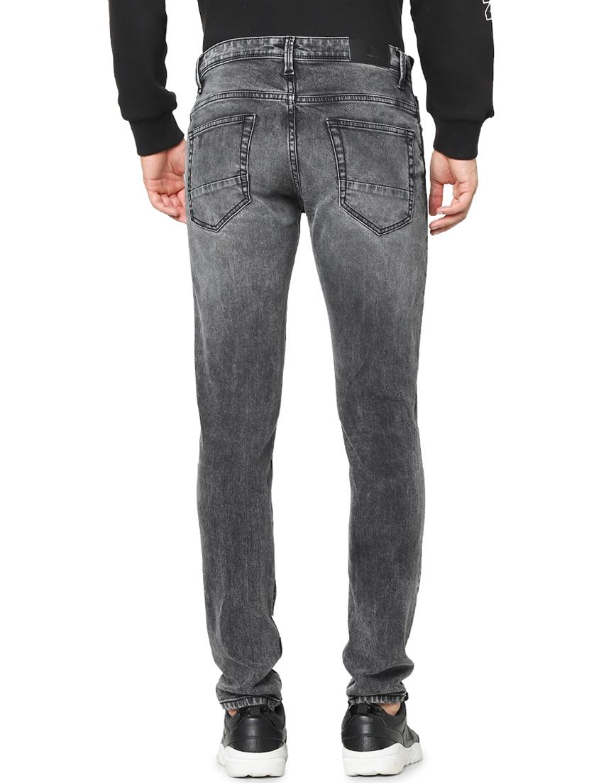 grey heavy washed ripped denim jeans - 17948346 - Standard Image - 2