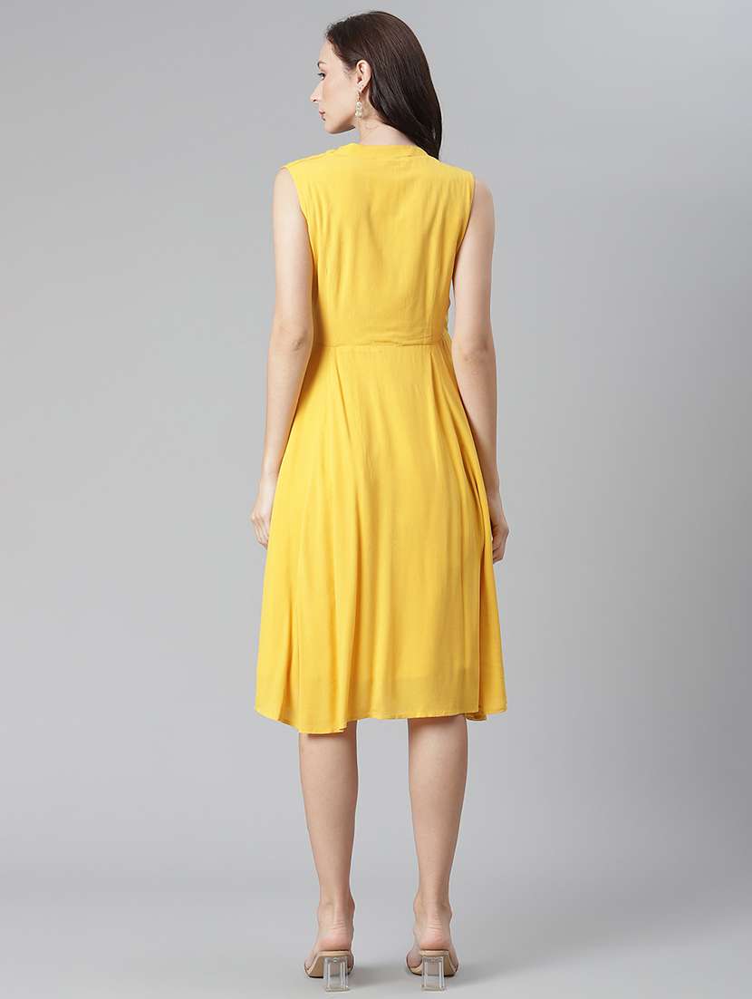women's wrap solid dress - 17948528 -  Standard Image - 2
