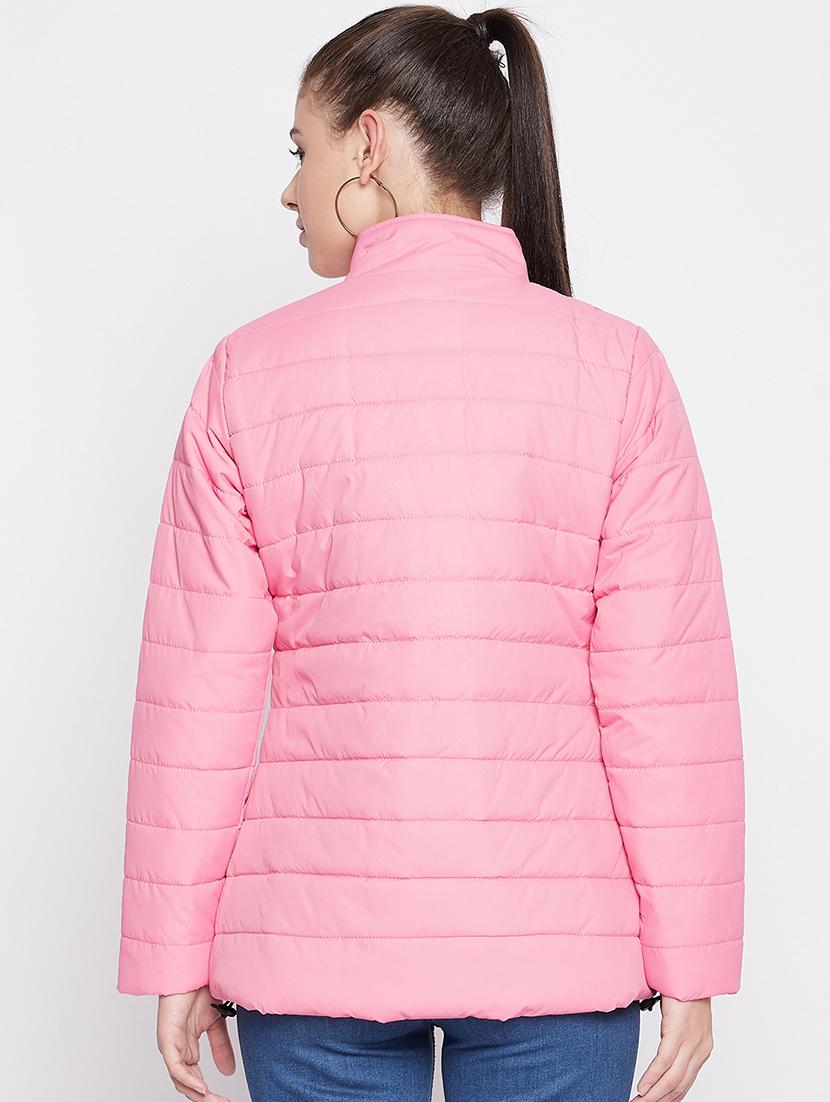 pink solid jacket - 17949307 - Standard Image - 2