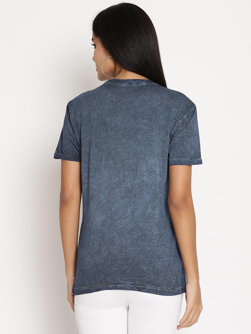 women's plain round neck t-shirt - 17949343 - Standard Image - 2