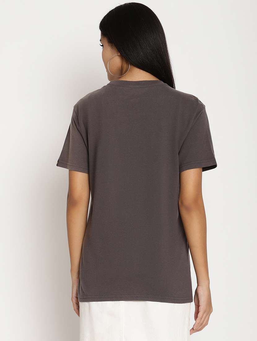 women's front print round neck t-shirt - 17949679 -  Standard Image - 2