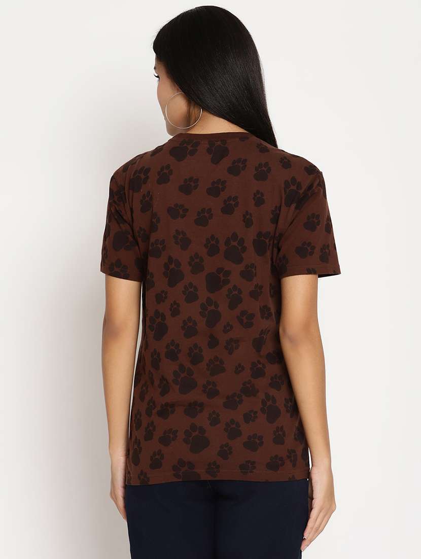 women's all over print crew neck t-shirt - 17949680 - Standard Image - 2