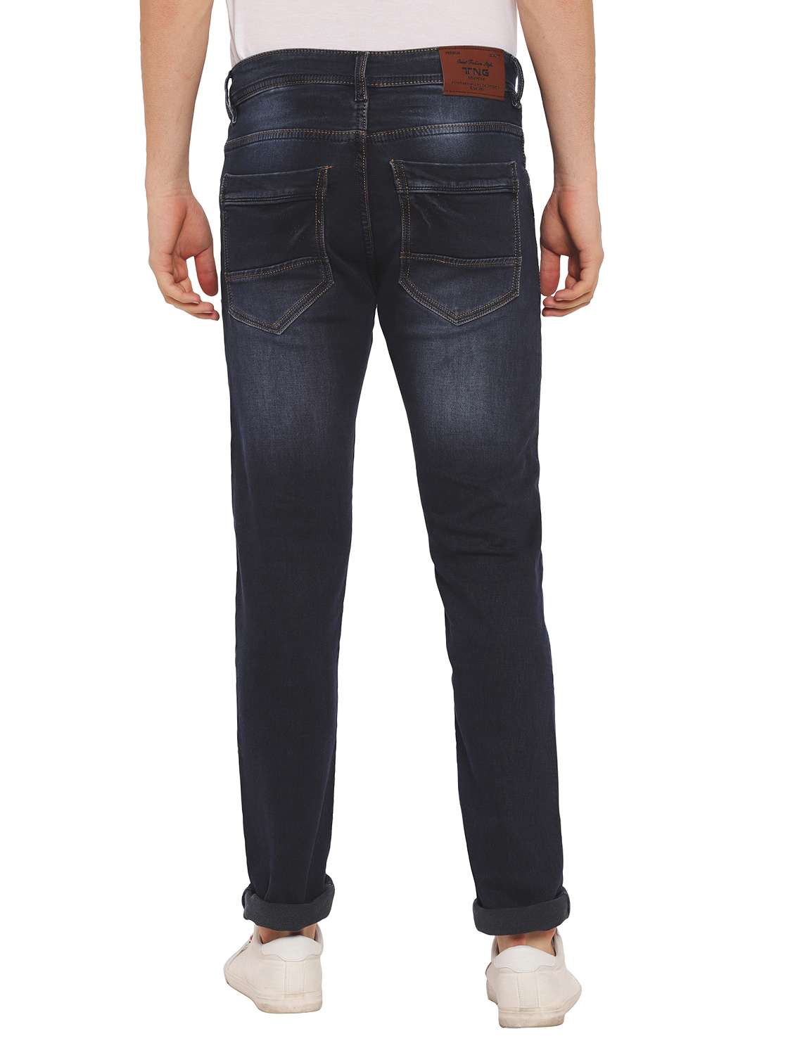dark blue light washed denim jeans - 17949721 - Standard Image - 2