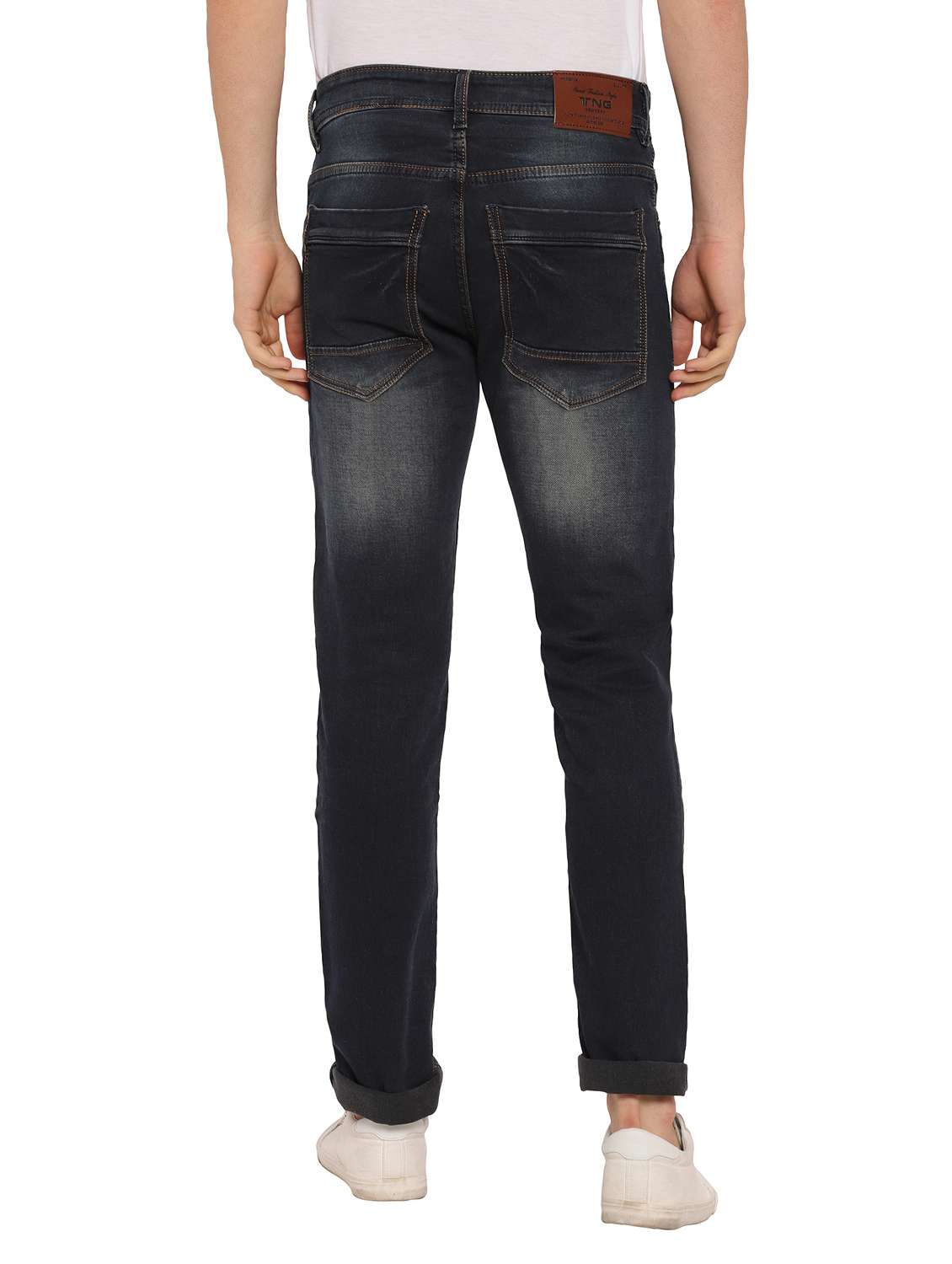 grey light washed denim jeans - 17949723 - Standard Image - 2