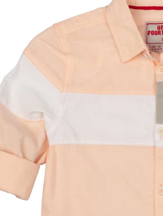 peach striped shirt - 17951005 - Standard Image - 2