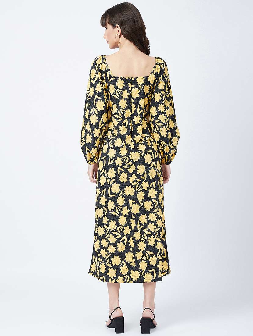 square neck floral a-line dress - 17956260 -  Standard Image - 2