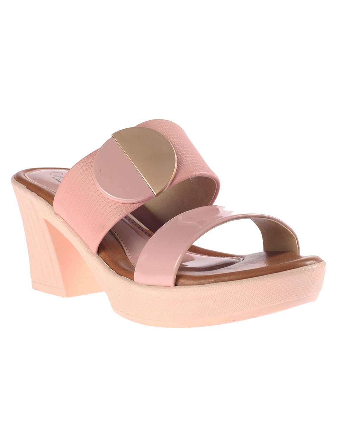 pink slip on sandal