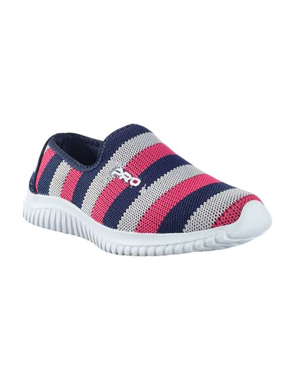 blue striped sneaker