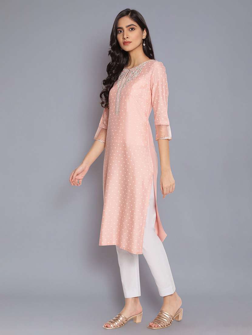 women's straight kurta - 17960406 -  Standard Image - 2