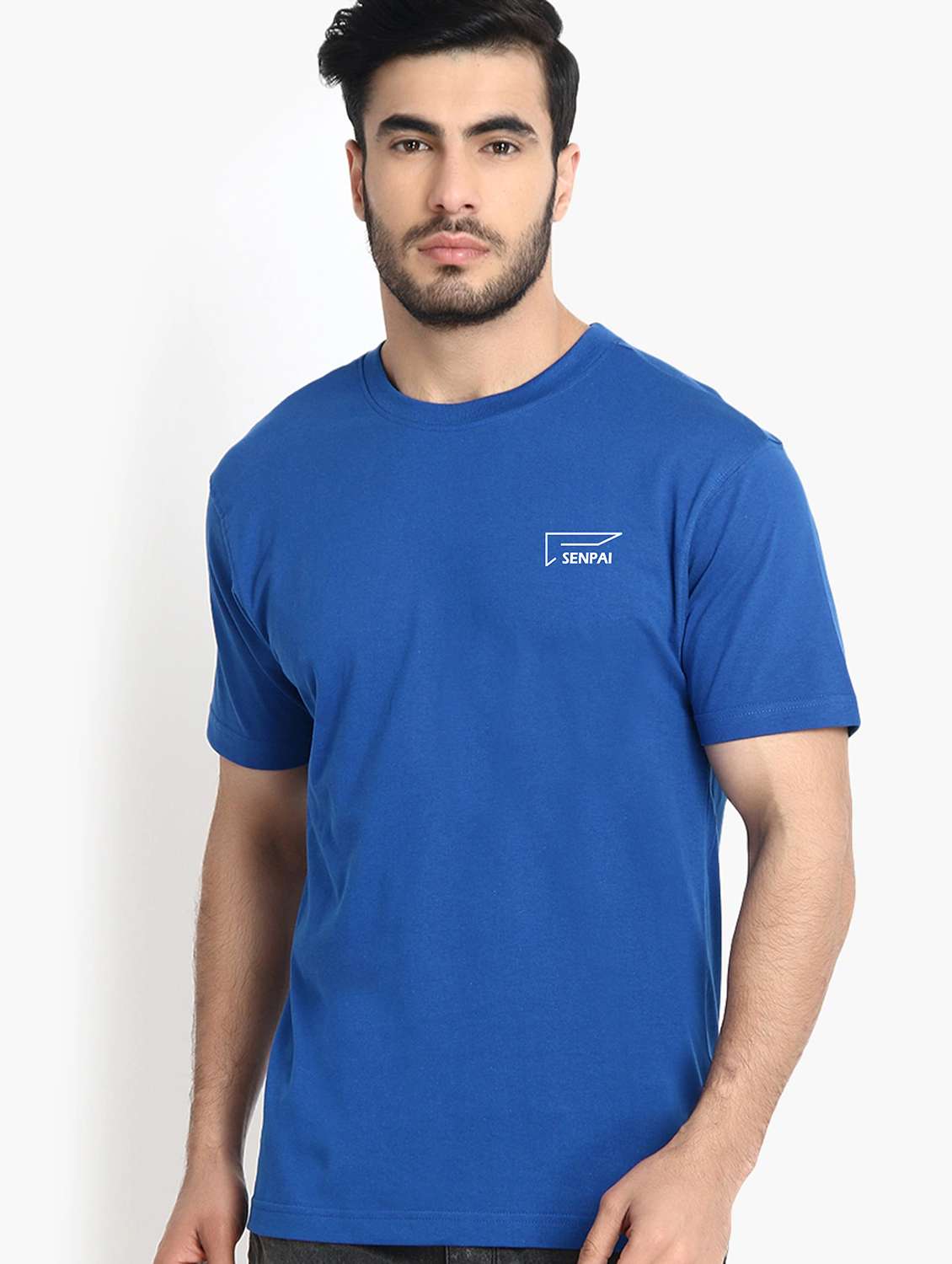 men solid round neck t-shirt