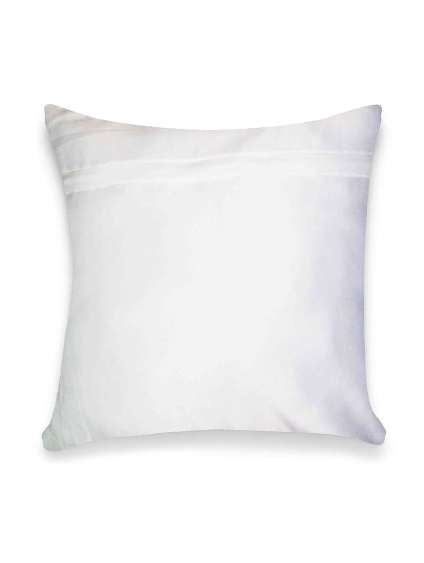 ambbi collections multicolour ikat abstract digital print 100 % satin 16x16 inch cushion cover, set of 1 - 17961945 -  Standard Image - 2