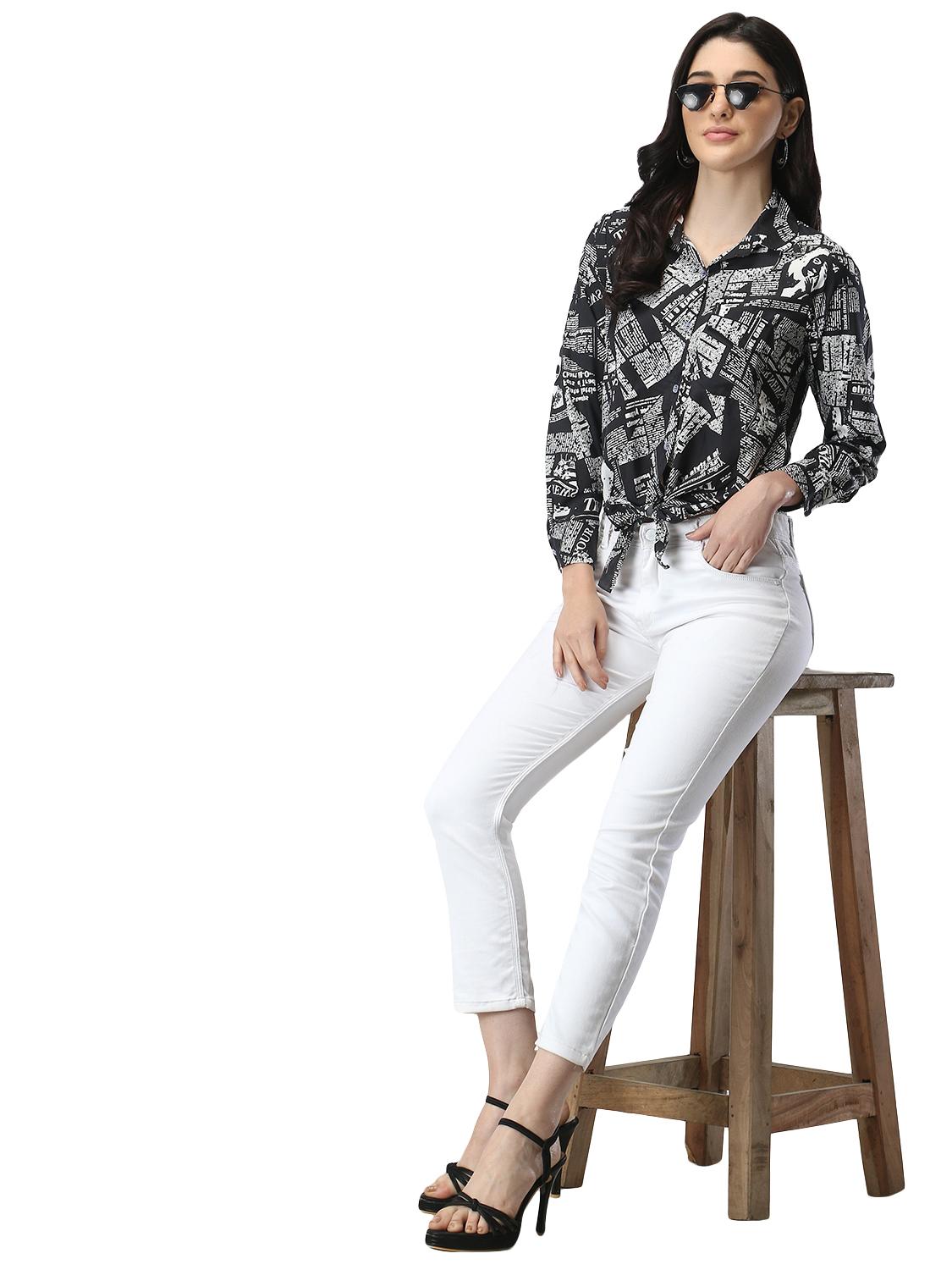 crepe paper print top - 17962149 - Standard Image - 2