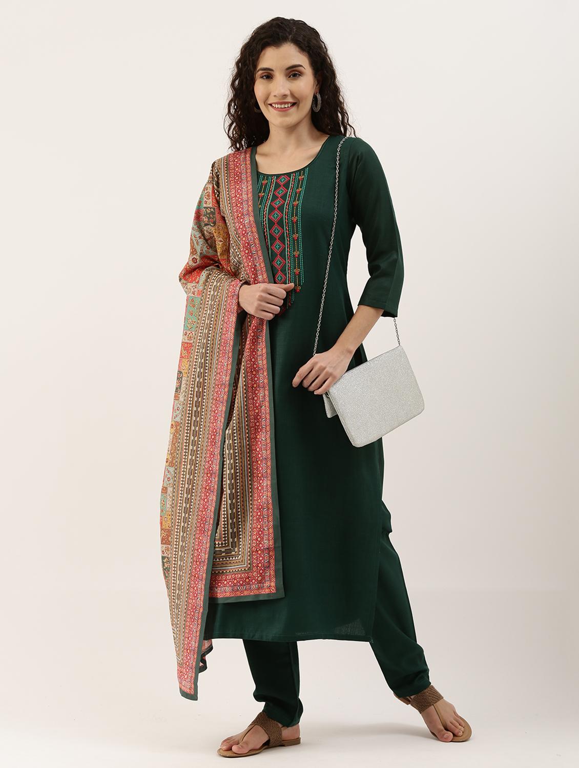 embroidered suit set - 17965058 - Standard Image - 2