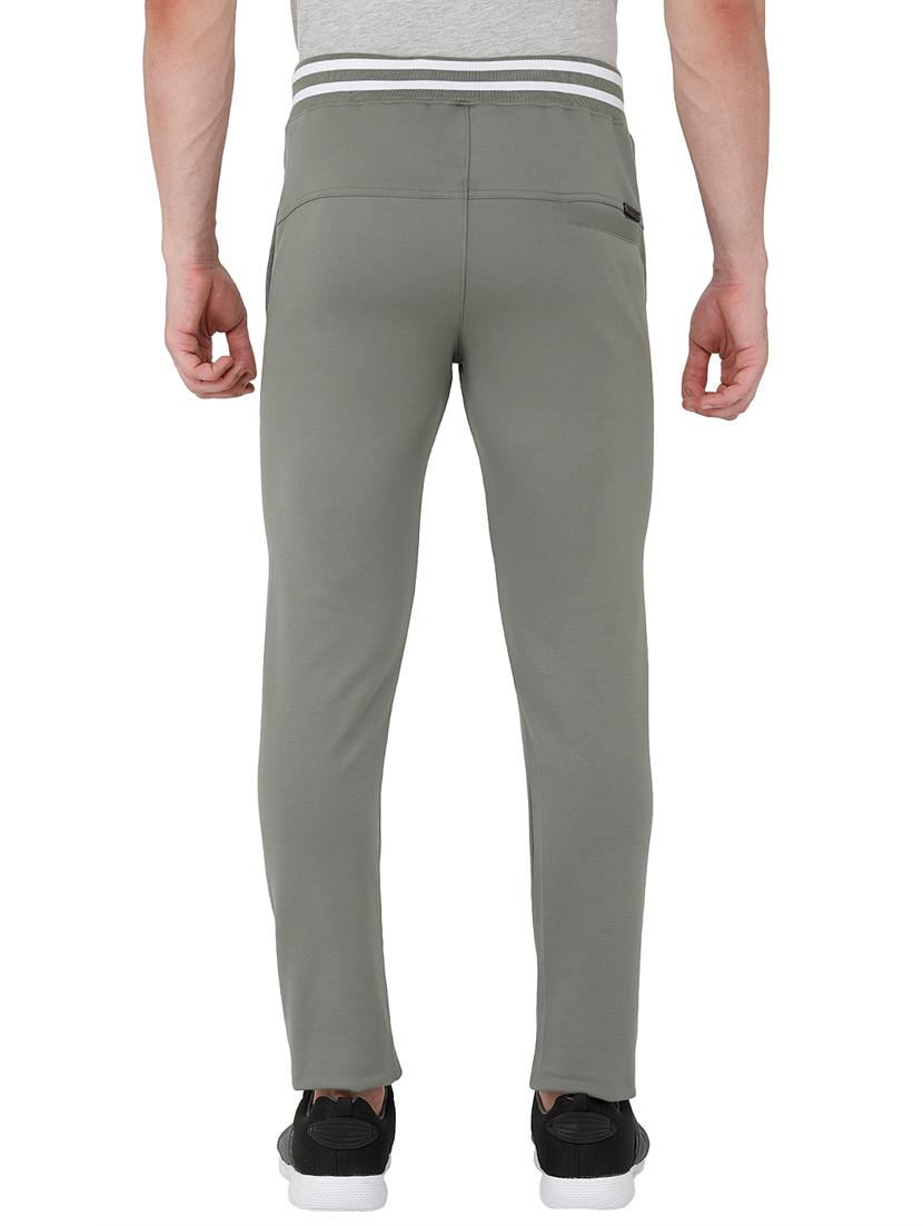grey solid track pant with drawstring - 17965090 - Standard Image - 2