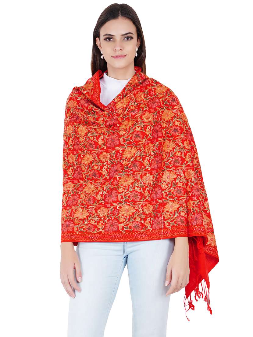 women's embroidered stole