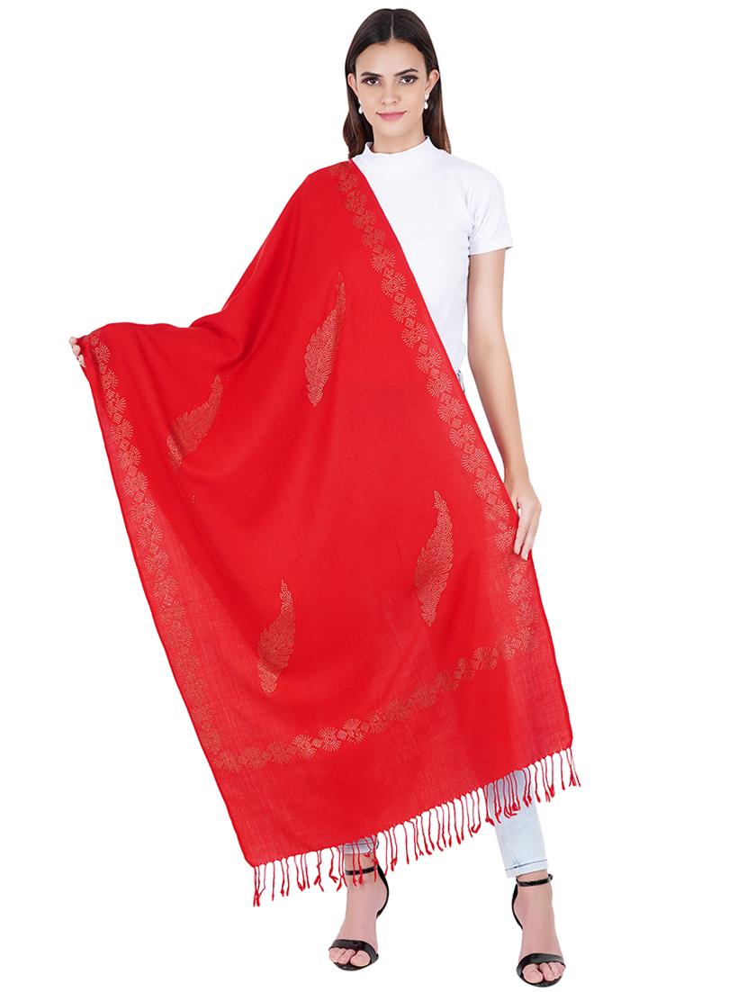 women's red stole - 17967816 - Standard Image - 2