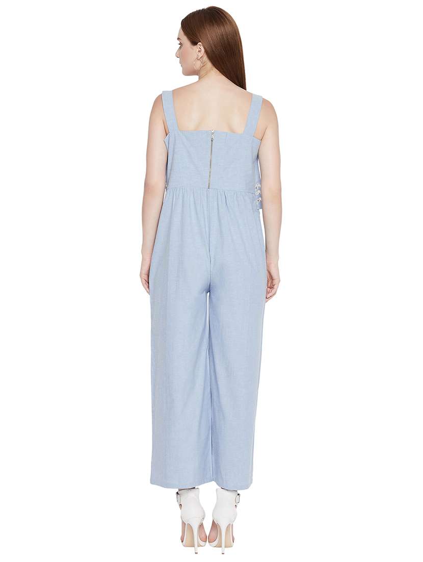 square neck embellished detail jumpsuit - 17968219 -  Standard Image - 2