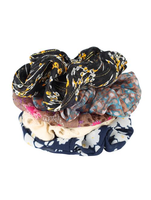 set of 5 multi colored printed scrunchies - 17969259 - Standard Image - 0