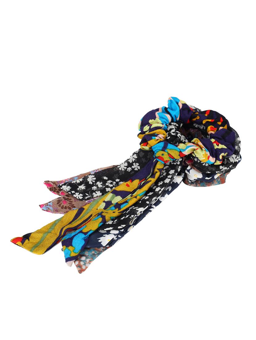 set of 5 multi colored printed scrunchies - 17969264 - Zoom Image - 0