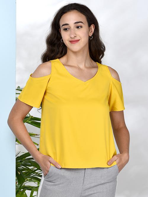 women's straight v neck top - 17970043 -  Standard Image - 0