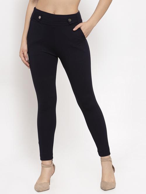 high rise solid jegging - 17970410 - Standard Image - 0