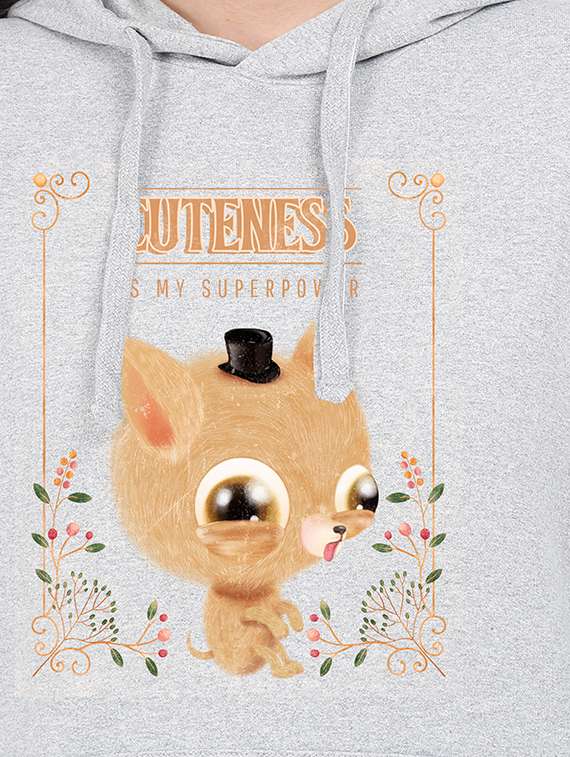 hooded neck graphic sweatshirt - 17971650 -  Standard Image - 2