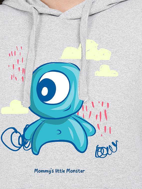 hooded neck graphic sweatshirt - 17971674 - Standard Image - 2