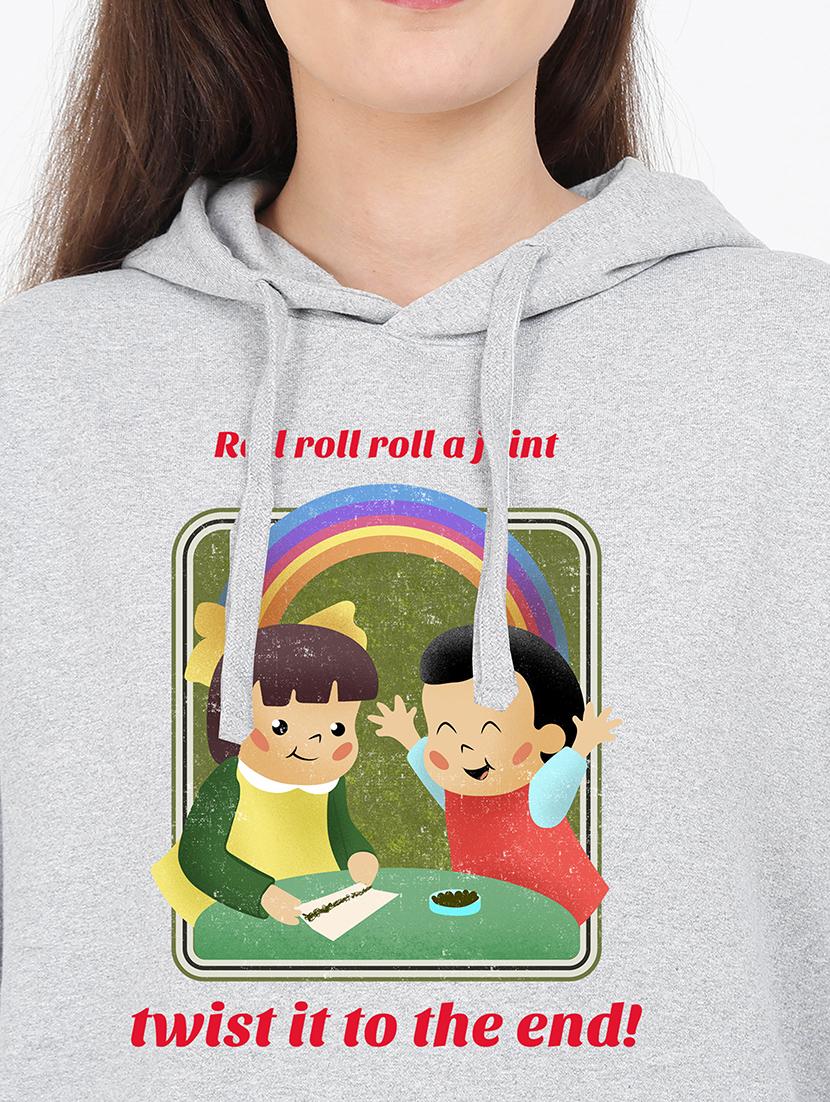 hooded neck graphic sweatshirt - 17971687 - Standard Image - 2