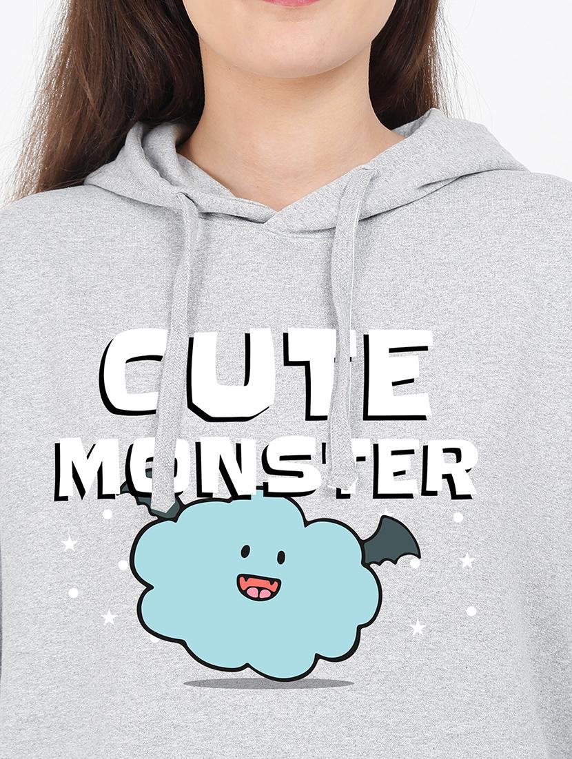 hooded neck graphic sweatshirt - 17971697 - Standard Image - 2
