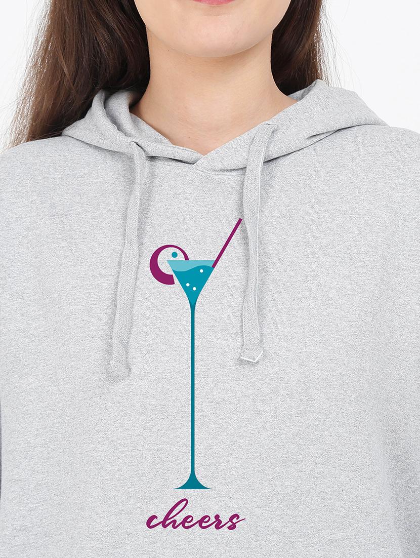 hooded neck graphic sweatshirt - 17971704 - Standard Image - 2