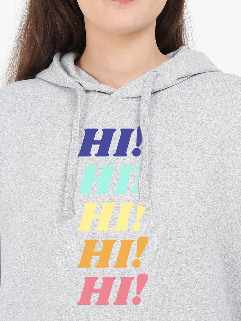 hooded neck graphic sweatshirt - 17971723 - Standard Image - 2