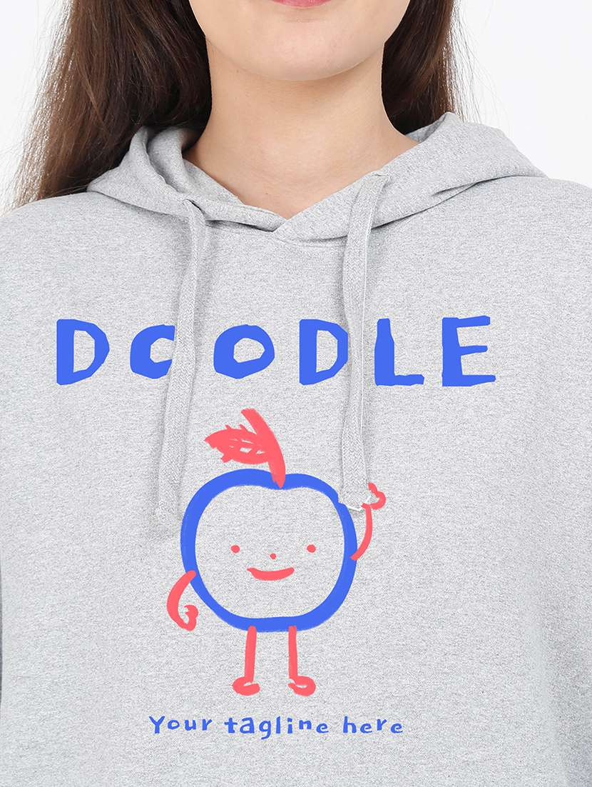 hooded neck graphic sweatshirt - 17971726 -  Standard Image - 2