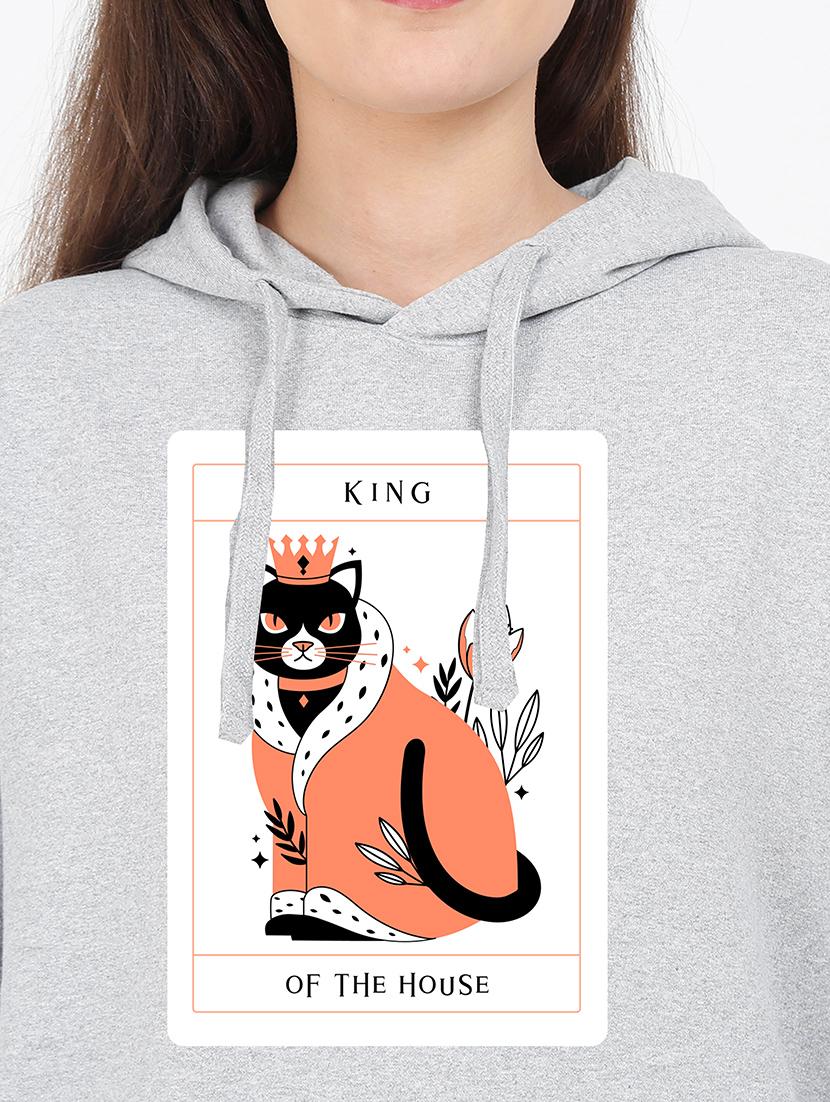 hooded neck graphic sweatshirt - 17971736 - Standard Image - 2