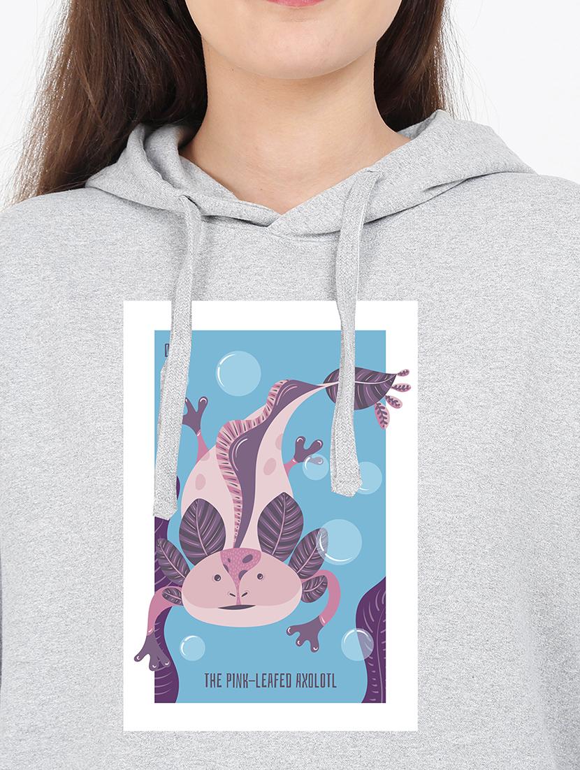 hooded neck graphic sweatshirt - 17971737 - Standard Image - 2