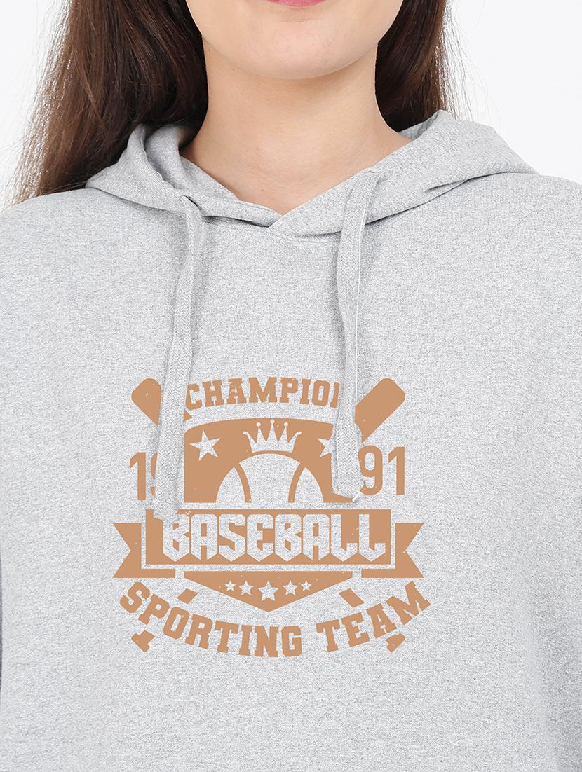 hooded neck graphic sweatshirt - 17971742 - Standard Image - 2