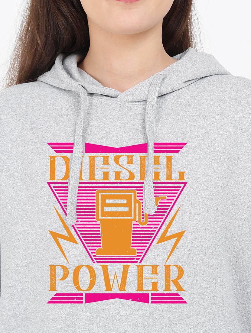 hooded neck graphic sweatshirt - 17971747 - Standard Image - 2