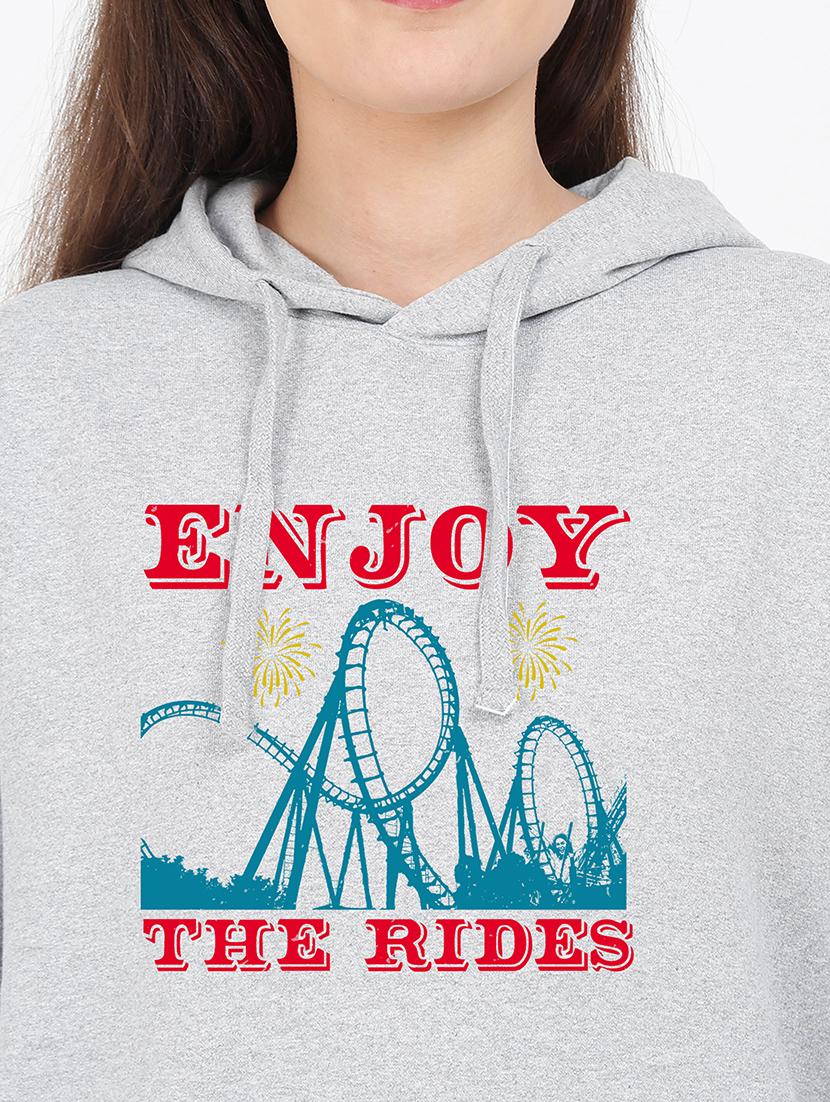 hooded neck graphic sweatshirt - 17971753 - Standard Image - 2