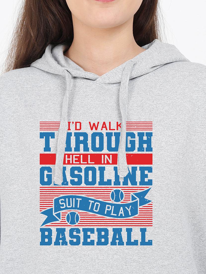 hooded neck graphic sweatshirt - 17971802 - Standard Image - 2