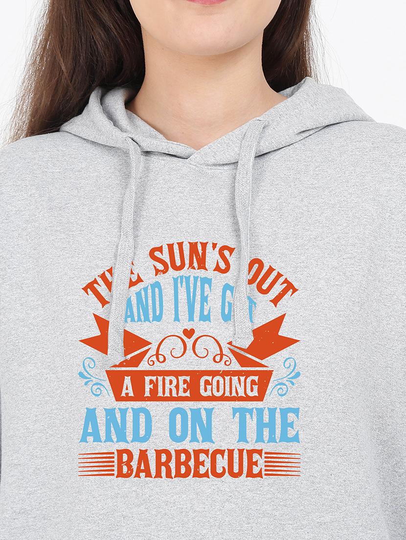 hooded neck graphic sweatshirt - 17971872 - Standard Image - 2